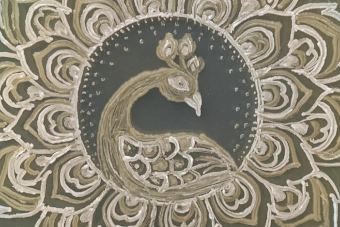 <em>Microbial Peacock</em> by Balaram Khamari
