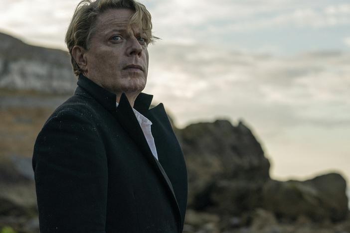 Eddie Izzard co-wrote the script for <em>Six Minutes to Midnight</em>, and stars as half German, half British teacher Thomas Miller.