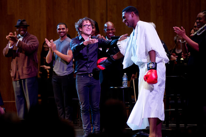 Arthur and Abrams have collaborated on similar projects in the past, including a rap opera about Muhammad Ali in 2017.