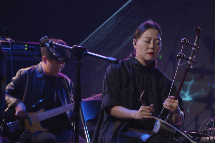 Jambinai performs at the SXSW Music Festival showcase presented by KoTPA (Korean Traditional Performing Arts Foundation) during SXSW Online on March 16, 2021.