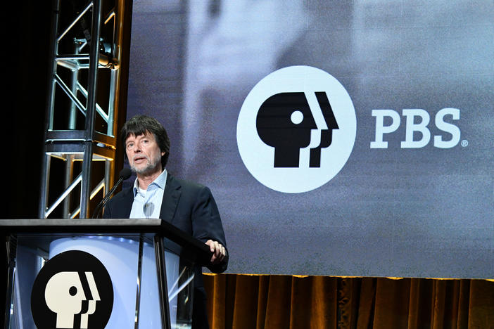 Ken Burns speaks during the PBS segment of the Summer 2019 Television Critics Association Press Tour.