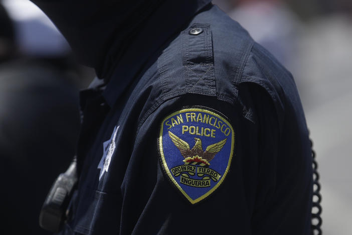 The victim, who has not been identified, told San Francisco police that Darrell Hunter "used a hand gesture to mimic a gun, and simulated shooting the occupants of the business."