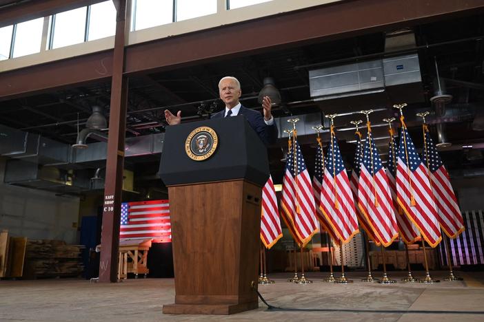 President Biden unveils his $2 trillion infrastructure measure Wednesday in Pittsburgh.