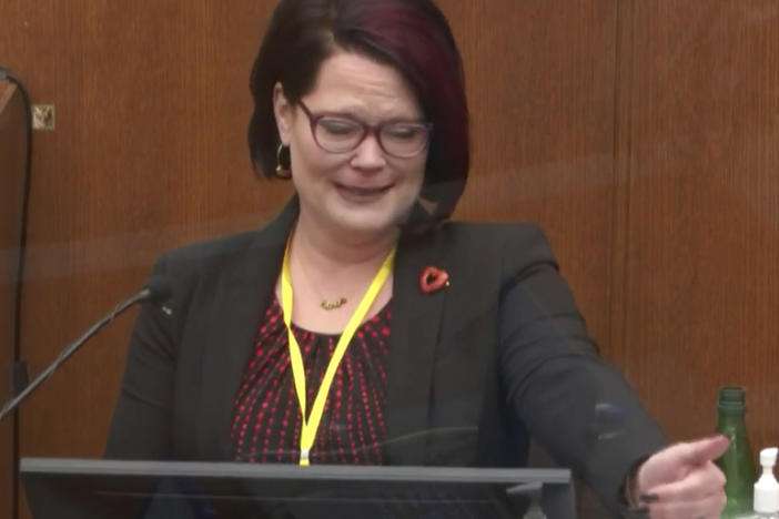 Courteney Ross, who was George Floyd's girlfriend, remembered him as "a mama's boy" as she testified Thursday in the trial of former Minneapolis police officer Derek Chauvin.