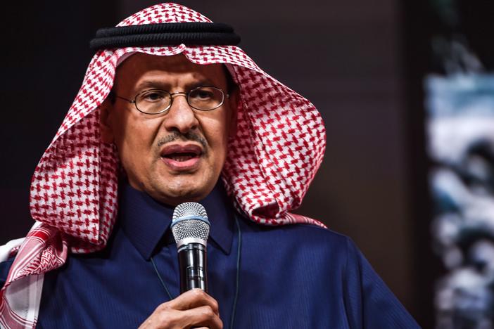 Saudi Energy Minister Abdulaziz bin Salman speaks at an investment conference in Riyadh, Saudi Arabia, on Jan. 27. OPEC and its allies on Thursday decided to gradually boost oil production in anticipation of a rebound in crude demand over the summer.