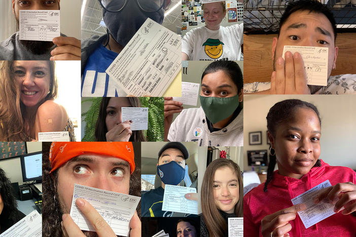 Some of our readers sent in their vaccine selfie pics. We asked the experts: What should they do with their vaccine cards?
