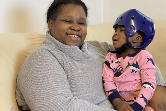 Vinessa Kirkwood, who lives in northwestern Indiana, said she's had to cancel appointments at Riley Hospital for Children in Indianapolis for her 20-month-old son, Donte, because she can't afford to pay for lodging.