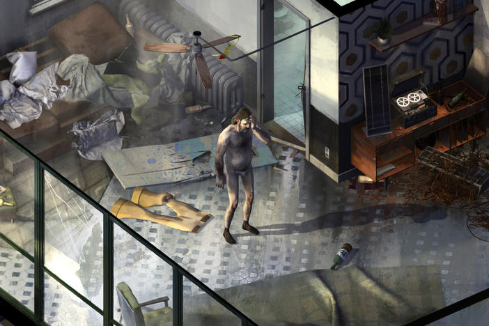 At the start of <em>Disco Elysium</em>, you wake up in a crummy hostel room, without your memories — and without your pants.