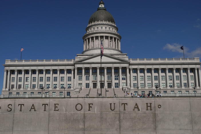 The Utah State Capitol in Salt Lake City. Under a new state law, a biological father will be responsible for half of a woman's out-of-pocket pregnancy costs.