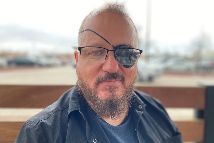 Stewart Rhodes, founder of Oath Keepers, is pictured in Forth Worth, Texas, on Feb. 28. A number of Oath Keepers members or associates are under investigation for the Jan. 6 attack on the Capitol.