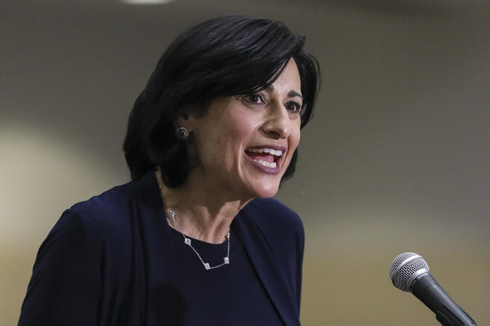 CDC Director Dr. Rochelle Walensky, seen last week at FEMA mass vaccination site in Boston, said Thursday that the CDC is taking steps to address the impact of racism on public health.