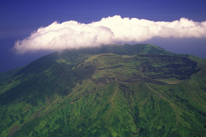 La Soufriere volcano in St. Vincent.