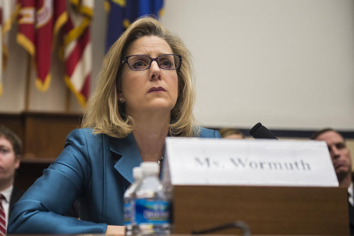 Christine Wormuth, pictured testifying on Capitol Hill in March 2015 during her tenure as defense undersecretary for policy, is President Biden's pick for secretary of the Army.