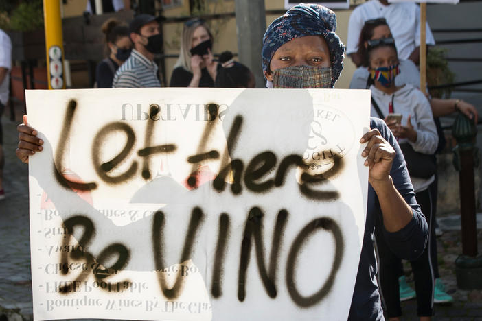 In July, workers in the restaurant, food and alcohol industry took part in a nationwide protest against South Africa's liquor ban and other lockdown measures.