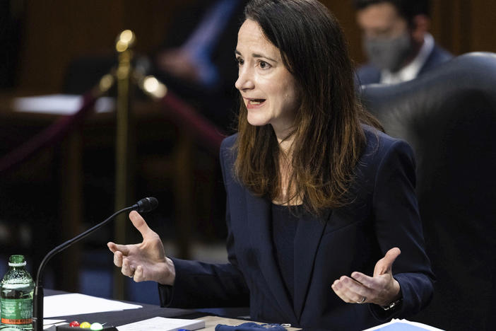 Director of National Intelligence Avril Haines testifies during a Senate Select Committee on Intelligence hearing about worldwide threats on Wednesday in Washington, D.C.
