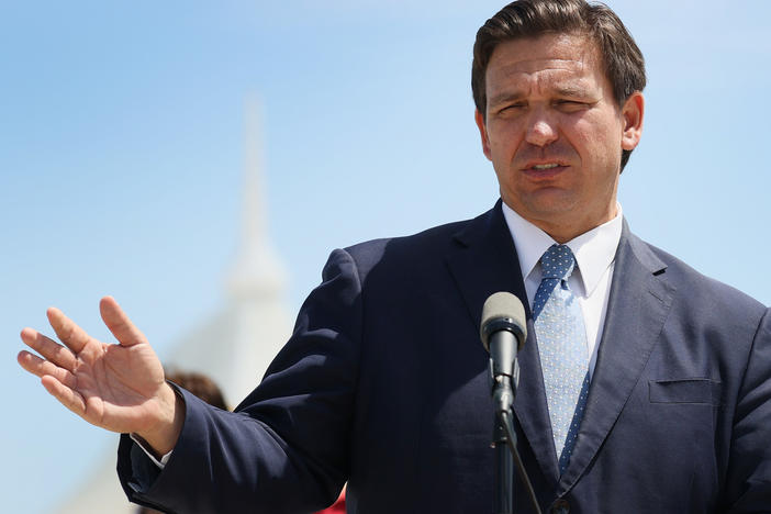 Gov. Ron DeSantis says tougher laws were needed to ensure Florida doesn't see the kind of protests that occurred in Minneapolis, Portland, Ore., and other cities.