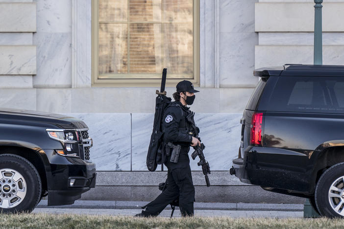 Heightened security has remained a feature around the U.S. Capitol since the Jan. 6 riot. Capitol Police officers are now taking part in an initiative focused on healing trauma.