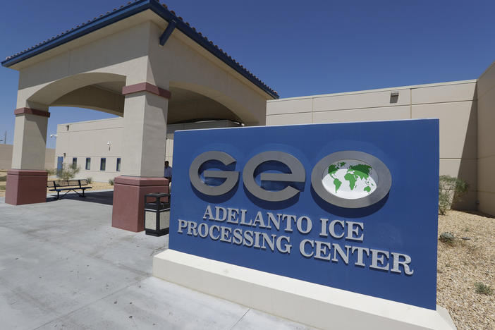 The Adelanto U.S. Immigration and Enforcement Processing Center in Adelanto, Calif., is operated by GEO Group, Inc., a Florida-based company specializing in privatized corrections. The facility is one of 39 recommended by the ACLU for closure.