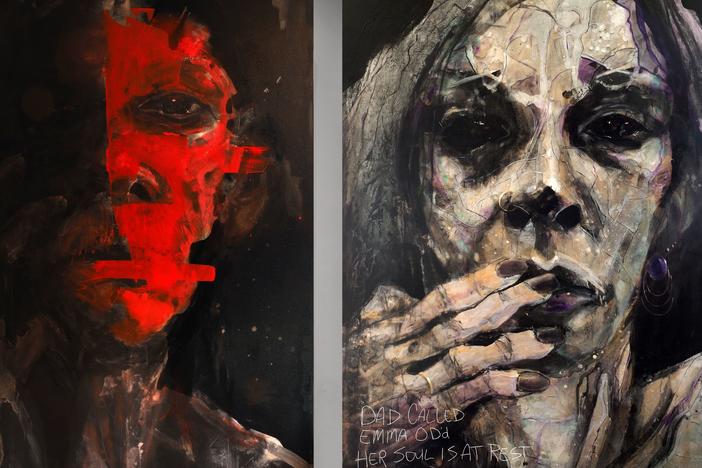 Artist William Stoehr says he wants his portraits to show that addiction affects everyone, and to prompt the sort of conversations that people began having about HIV/AIDS decades ago.
