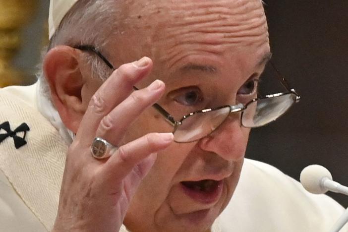 Pope Francis delivers his homily during an ordination mass on April 25, at St. Peter's Basilica in the Vatican. This week, the pope decreed that all bishops and cardinals can be tried if they are suspected of criminal behavior.