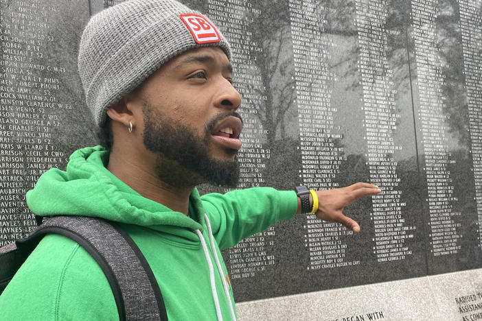 Sampson Levingston, of <a href="https://www.through2eyes.com/indiana">Through2Eyes,</a> runs walking tours focusing on Indianapolis' Black neighborhoods and history.