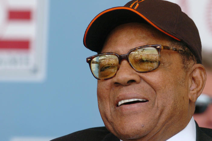 Willie Mays is widely considered the best baseball player in history. His speed, his hitting and overall understanding of the game. He's shown here at the 2004 Baseball Hall of Fame induction ceremonies in Cooperstown, N.Y.