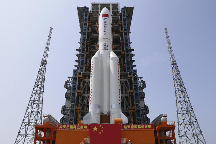 "We're tracking it. We're following it as closely as we can. It's just a little too soon right now to know where it's going to go or what if anything can be done about that," a U.S. Space Command spokesman told reporters.