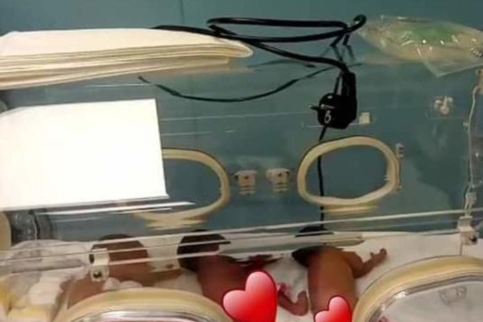 Three of Halima Cissé's nine babies are seen here. Cissé, a woman from Mali, had been expecting to give birth to seven children; scans had missed two of them.