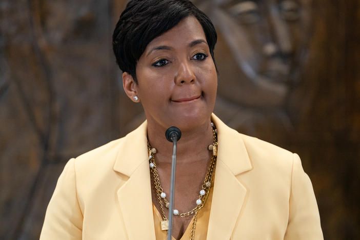 Atlanta Mayor Keisha Lance Bottoms elaborates on her decision not to seek reelection during a news conference Friday at Atlanta City Hall. She surprised the political establishment when she announced Thursday she wouldn't run again.