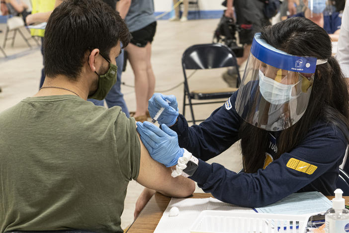 In a bid to get more Ohioans vaccinated, Gov. Mike DeWine announced a $1 million lottery offer to adults who get at least one COVID-19 dose. Kids under 18 who get the vaccine will be entered into a lottery to get a scholarship.