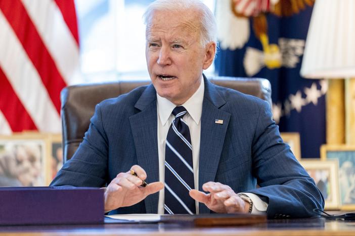 The advance child tax credit program is part of the Biden administration's $1.9 trillion economic aid package called the American Rescue Plan that was passed in March.