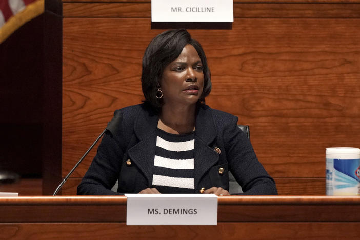 Rep. Val Demings, D-Fla., is said to be considering a run for the U.S. Senate in a race that would pit her against Sen. Marco Rubio, a Republican.
