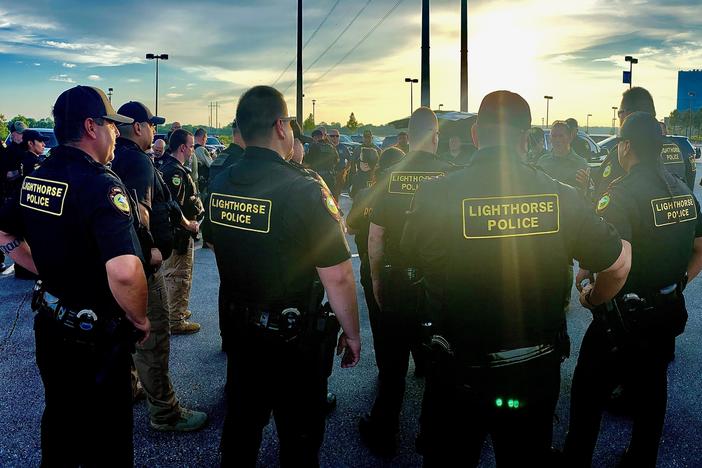 The Lighthouse Police department is small — just 63 officers total and a dispatch team. The Muscogee Nation is looking to hire more officers and prosecutors to meet law enforcement demands.