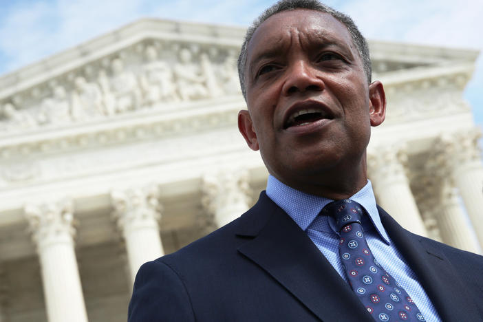 District of Columbia Attorney General Karl Racine, seen here in 2019, announced Tuesday that Washington is suing Amazon for alleged antitrust violations.