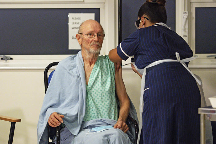At 81, William Shakespeare, or "Bill," became the second person in Britain to receive a COVID-19 vaccine in December.
