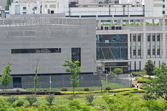 A laboratory building at the Wuhan Institute of Virology in Wuhan, China, is seen on May 13, 2020.