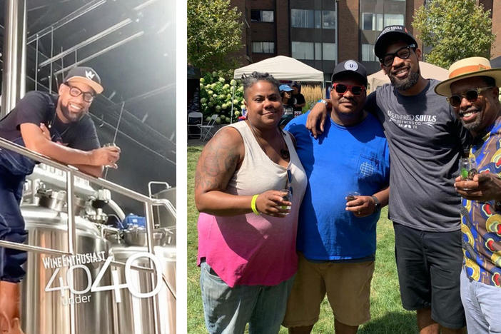 Marcus Baskerville, second from the right, at <a href="https://www.instagram.com/blackbrewculture/?hl=en">Black Brew Culture</a>'s Fresh Fest, August 11, 2019.