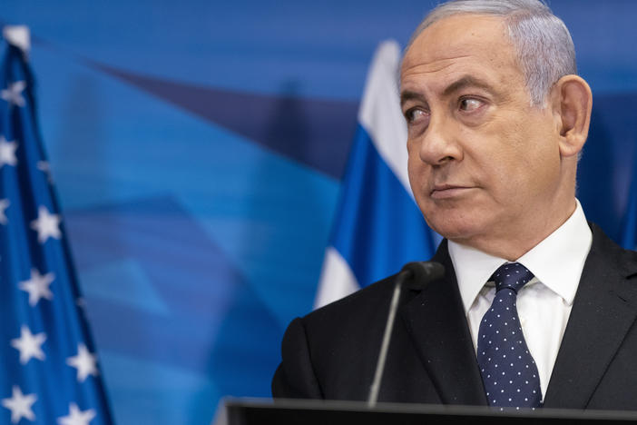 Israeli Prime Minister Benjamin Netanyahu, pictured on May 25, may be out of his position if opponents form a unity government.