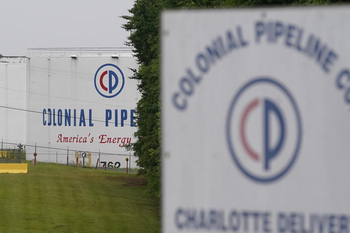 The entrance of Colonial Pipeline Co. in Charlotte, N.C. The company was the victim of a ransomware attack last month.