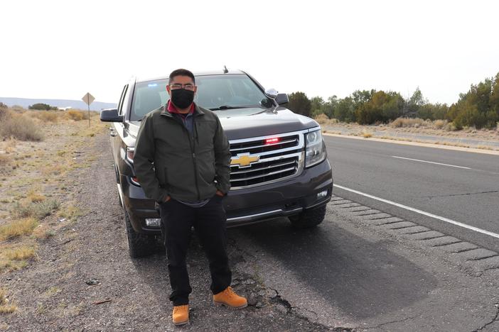 Jerome Lucero is the governor of Zia Pueblo in New Mexico, and one of its police officers.