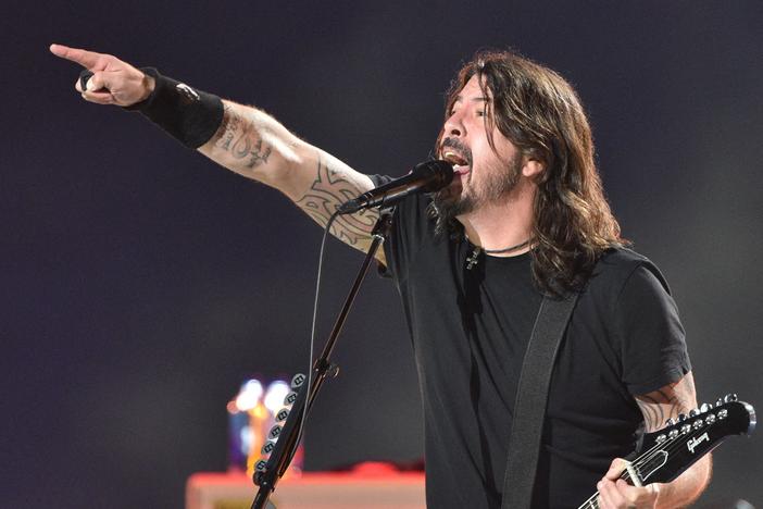 Dave Grohl of the Foo Fighters, seen here in the "Vax Live" fundraising concert held in May, performs at Madison Square Garden in June.