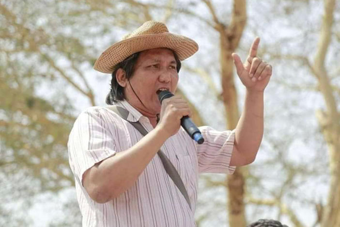 Myanmar poet Khet Thi died in police custody early last month. Authorities "said he died because of heart disease," his widow Chaw Su says. "But they just beat his head in."