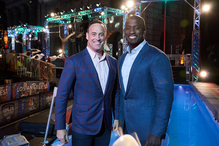 Hosts of NBC's <em>American Ninja Warrior</em> Matt Iseman and Akbar Gbajabiamila.