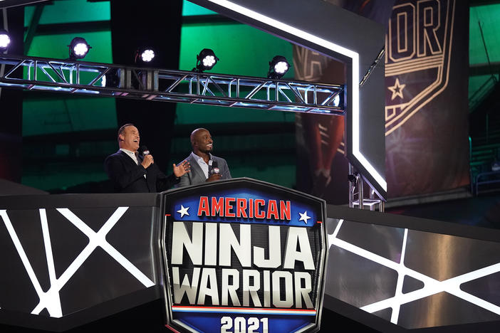 Hosts of NBC's <em>American Ninja Warrior</em> Matt Iseman and Akbar Gbajabiamila.