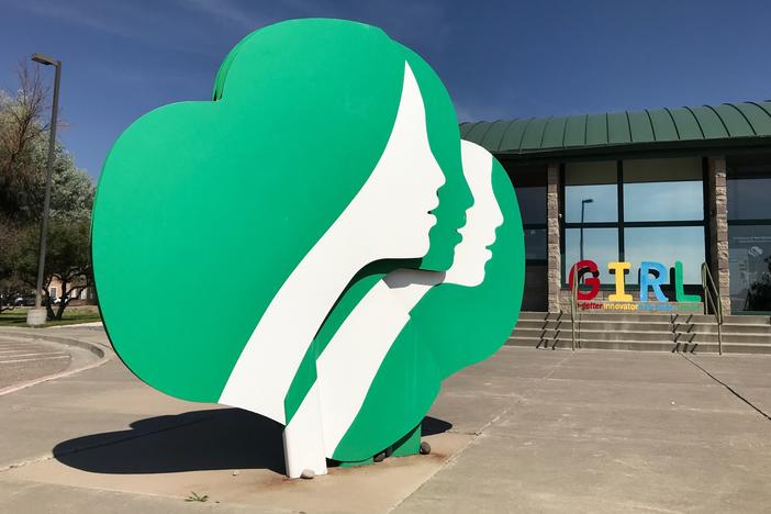This June 7, 2021, image shows the headquarters of Girl Scouts of New Mexico Trails in Albuquerque, New Mexico. The pandemic has left the Girl Scouts with an unusual problem this year: millions of unsold cookies.