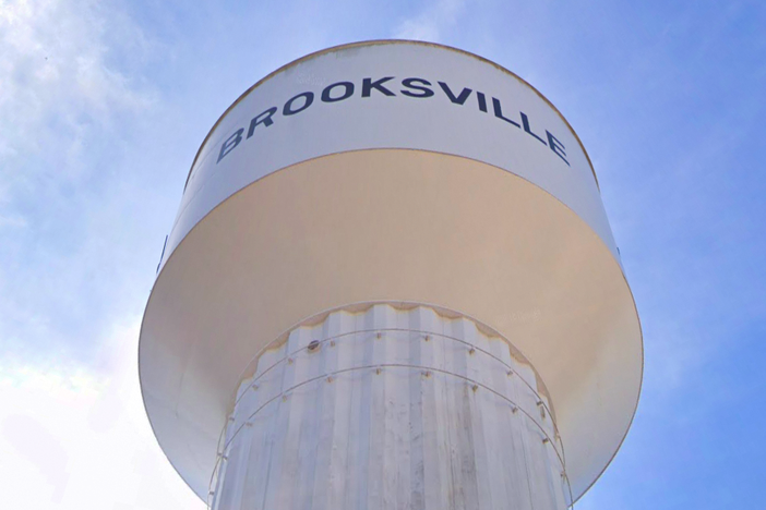 The Brooksville water tower was accidentally sold by the city to a businessman who was trying to buy a municipal building at the tower's base.