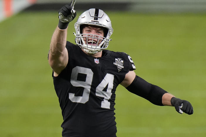 Raiders defensive end Carl Nassib said on Monday that he would not have been able to publicly come out as gay without the support of the NFL and his teammates.