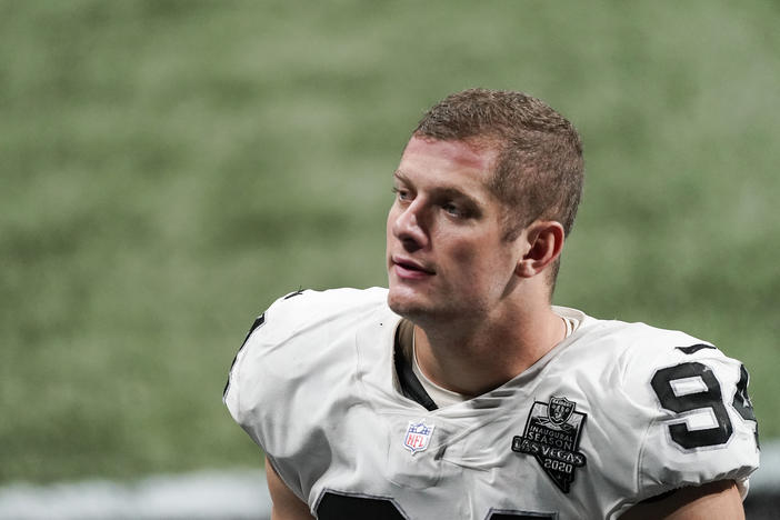 Carl Nassib on Monday became the first active NFL player to come out as gay. Nassib announced the news on Instagram, saying he was not doing it for the attention but because "I just think that representation and visibility are so important."