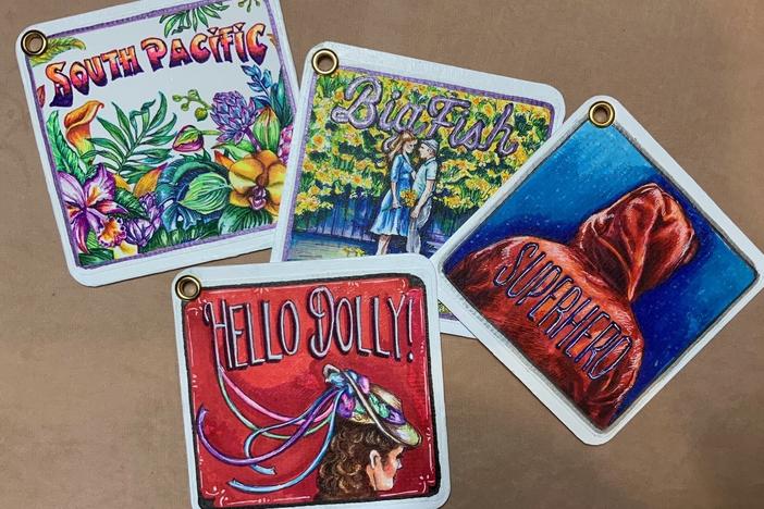 With in-person shows cancelled, costume designer Ivania Stack has been making personalized coasters to make a little extra money during the pandemic.