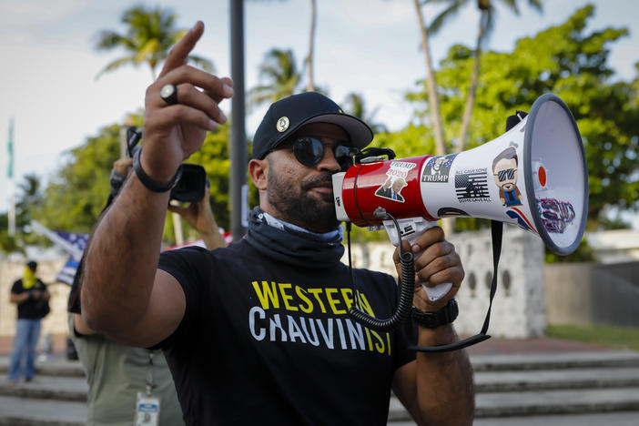 "My goal for this year ... was simple," Proud Boys Chairman Enrique Tarrio tells NPR. "Start getting more involved in local politics."